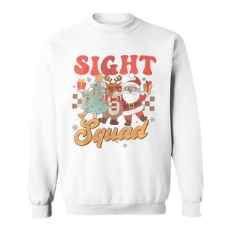 Retro Sight Squad Christmas Ophthalmologist Vision Squad Sweatshirt | Mazezy