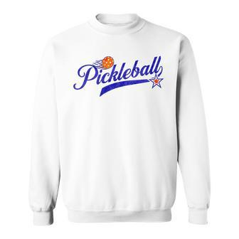 Retro Style Pickle Ball Lovers Pickleball Sweatshirt - Monsterry UK