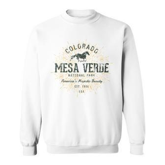 Retro Style Vintage Mesa Verde National Park Sweatshirt | Mazezy AU