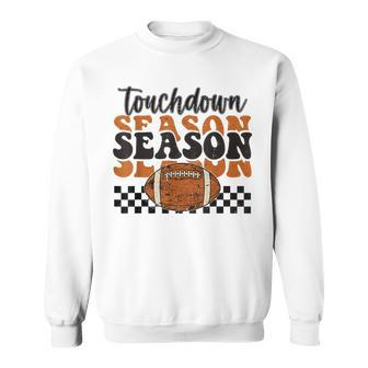 Retro Touchdown Season Football Lightning Bolt Game Day Sweatshirt - Monsterry CA
