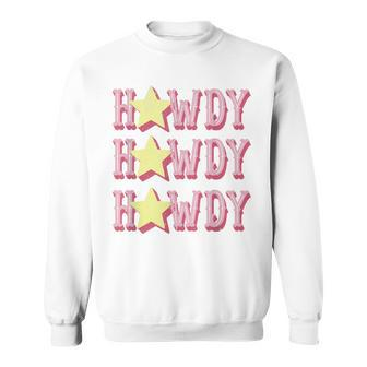 Retro Vintage Howdy Rodeo Western Country Southern Cowgirl Sweatshirt