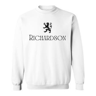 Richardson Clan Scottish Family Name Scotland Heraldry Sweatshirt | Mazezy