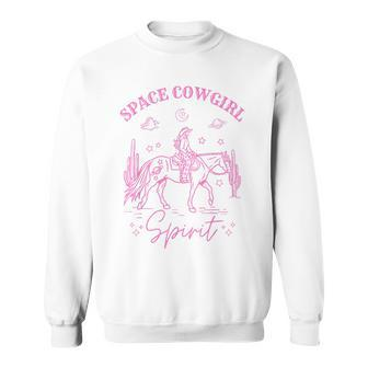Rodeo Howdy Western Retro Cowboy Funny Cowgirl Space Cosmic Sweatshirt