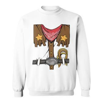 Rodeo Outfit Wild Western Cowboy Cowgirl Halloween Costume Sweatshirt