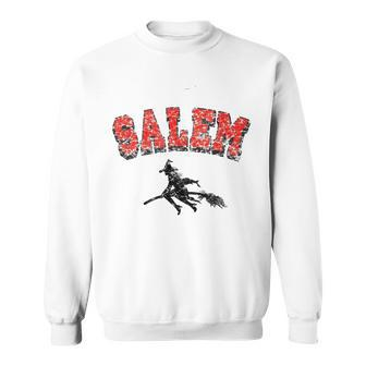 Salem Witches Design Funny Retro Vintage Halloween Salem Funny Gifts Sweatshirt | Mazezy