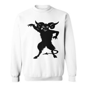 Scary Goat Devil Sweatshirt | Mazezy