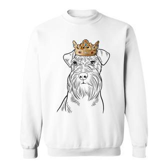 Schnauzer Dog Wearing Crown Sweatshirt | Mazezy DE