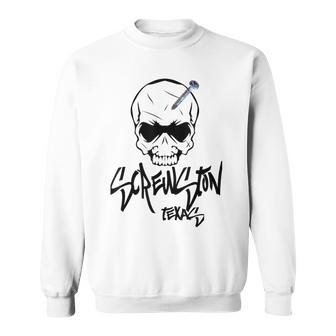 Screwston Texas Screwhead Skeleton Skull Sweatshirt | Mazezy