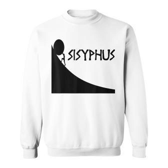 Sisyphus Greek Mythology Ancient Greece Graphic Sweatshirt | Mazezy DE