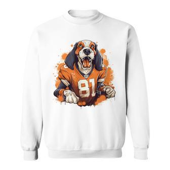 Smokey Coonhound Dog Tennessee Orange Sweatshirt | Mazezy