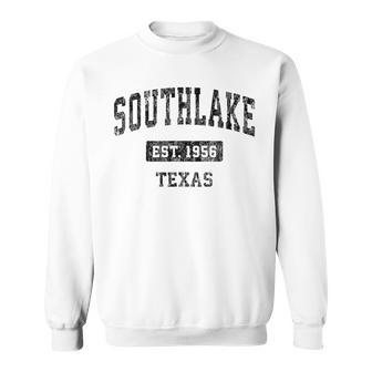 Southlake Texas Tx Vintage Sports Black Sweatshirt | Mazezy