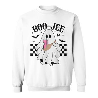 Spooky Season Cute Ghost Halloween Costume Boujee Boo-Jee Sweatshirt | Seseable CA