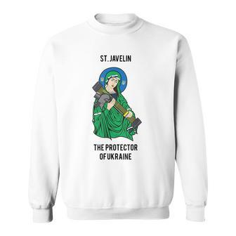 St Javelin Nla The Protector Of Ukraine I Stand For Ukraine Ukraine Funny Gifts Sweatshirt | Mazezy