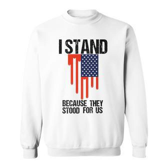 I Stand For The National Anthem I Don't Kneel Sweatshirt | Mazezy