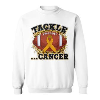 Tackle Cancer Childhood Cancer Awareness Month Football Sweatshirt