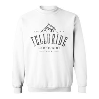 Telluride Colorado Awesome Mountain Souvenir Sweatshirt | Mazezy