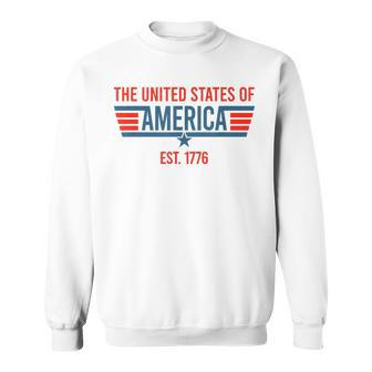 The United States Of America Est July 4Th 1776 Patriotic Usa Sweatshirt | Mazezy