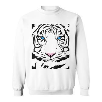 Tiger Tigress Face Fierce And Wild Beautiful Big Cat T Sweatshirt | Mazezy