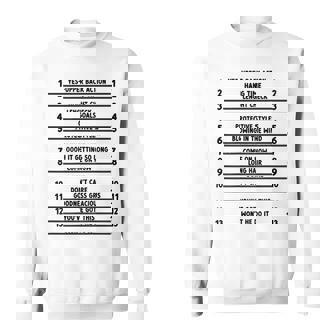 Track Your Long Hair Length Check Hair Backprint Sweatshirt - Thegiftio UK