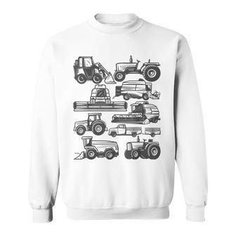 Tractor Farmer Farming Trucks Farm Boys Toddlers Girls Kids Sweatshirt | Mazezy