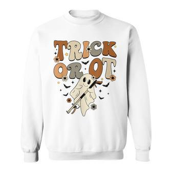Trick Or Occupational Therapy Ot Ghost Halloween Costume Sweatshirt - Monsterry AU