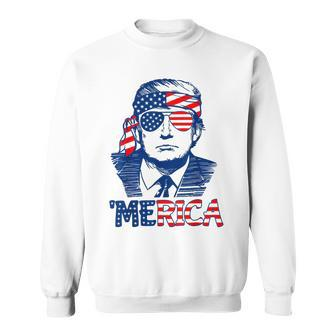 Trump 'Merica Trump 4Th Of July Sweatshirt | Mazezy
