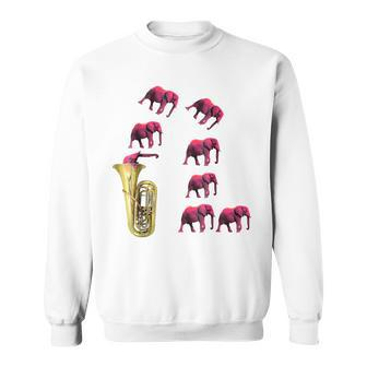 Tuba Funny Elephant Gifts For Elephant Lovers Funny Gifts Sweatshirt | Mazezy