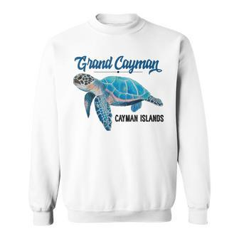 Turtle Grand Cayman Islands Tuna Stingray Blue Souvenir Sweatshirt | Mazezy