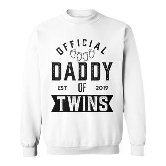 Twin Dad 2019 Funny New Daddy Of Twins Fathers Day Gift Gift For Mens Sweatshirt | Mazezy CA