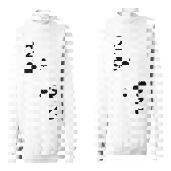 Two Of Clubs Poker Playing Card Costume Group Sweatshirt | Mazezy