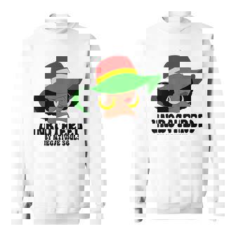 Unbothered Black Woman With Hat Black History Junenth Sweatshirt | Mazezy