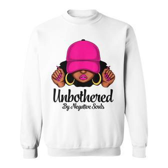 Unbothered Sassy Black Queen African American Afro Woman Sweatshirt - Monsterry