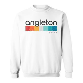 Vintage Angleton Tx Texas Usa Retro Sweatshirt | Mazezy