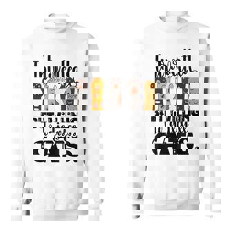 Vintage Cat Meow Introverted But Willing To Discuss Cat Cute Sweatshirt - Seseable