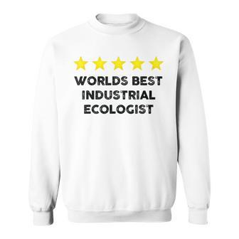 Vintage Five Star Worlds Best Industrial Ecologist Rating Wo Sweatshirt | Mazezy