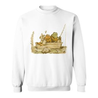 Vintage Frog Toad Friend Cottagecore Aesthetic Frog Lovers Sweatshirt - Monsterry CA