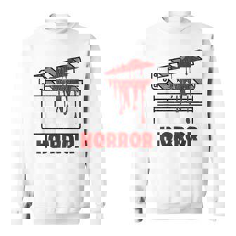 Vintage Horror Flick Halloween Scary Horror Movie Horror Halloween Funny Gifts Sweatshirt | Mazezy