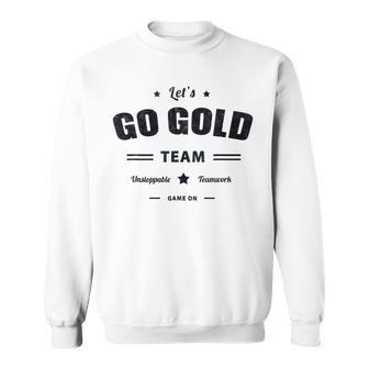 Vintage Let' Go Team Gold Summer Camp Team Color War Game Sweatshirt - Monsterry AU