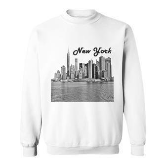Vintage New York City Skyline Downtown Souvenirs Sweatshirt | Mazezy