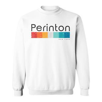 Vintage Perinton New York Retro Sweatshirt | Mazezy