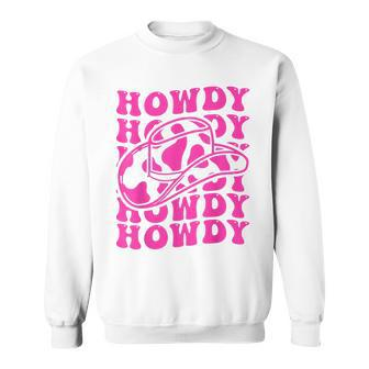 Vintage White Howdy Rodeo Country Western Cowgirl Southern Sweatshirt