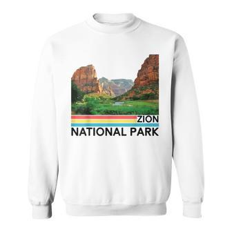 Vintage Zion National Park Retro Mountain Sweatshirt | Mazezy