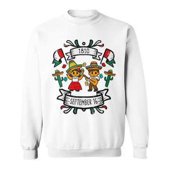 Viva Mexico September 16 1810 Mexican Independence Day Sweatshirt - Seseable
