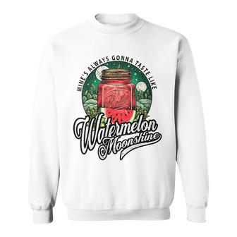 Watermelon Moonshine Retro Country Music Sweatshirt | Mazezy