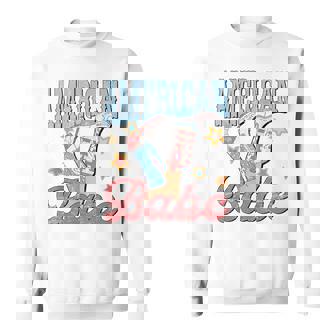 Western Cowgirl Boots Retro American Girls Babe 4Th Of July Sweatshirt | Mazezy