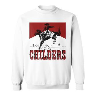 Western Cowgirl Punchy Childers Rodeo Childers Cowboy Riding Sweatshirt | Mazezy