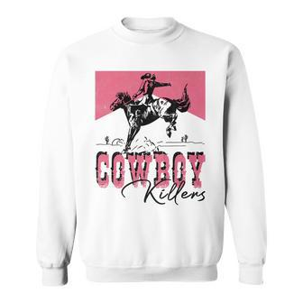 Western Cowgirl Punchy Rodeo Cowboy Killers Cowboy Riding Rodeo Funny Gifts Sweatshirt | Mazezy