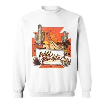 Western Wild Bandita Cactus Vintage Rentro Cowgirl Rodeo Sweatshirt | Mazezy