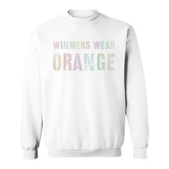 Winners Wear Orange Summer Camp Team Color War Game Event Summer Sweatshirt | Mazezy