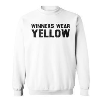 Winners Wear Yellow Spirit Wear Team Game Color War Sweatshirt | Mazezy